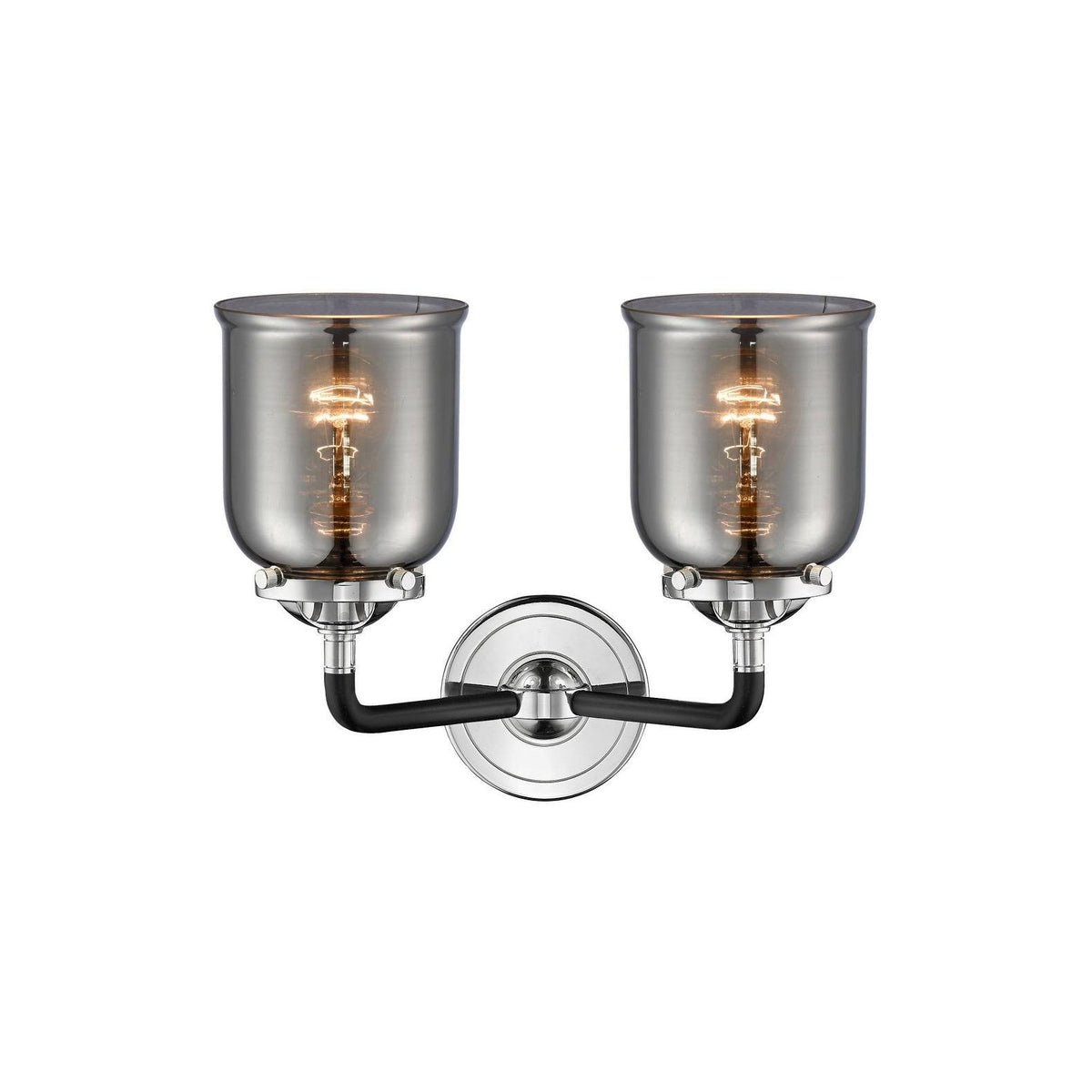 13 inch 2 Light Bath Vanity Oil Rubbed Bronze with Seedy Glass O1608