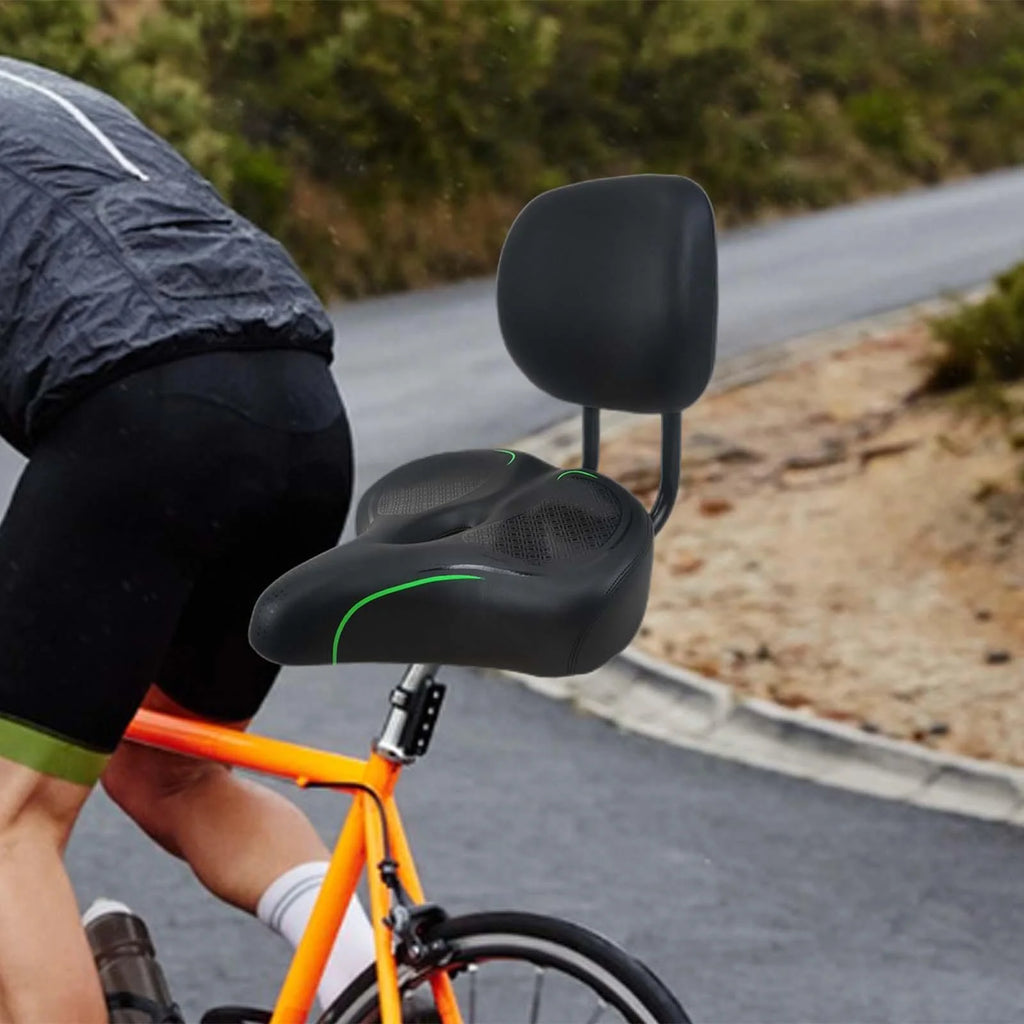 Green Bicycling Bike Seat with Backrest F61341
