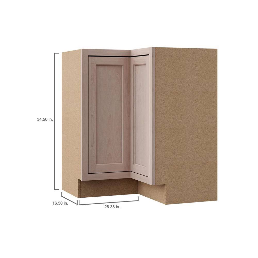Unfinished Beech Lazy Susan Corner Base Kitchen Cabinet R121056