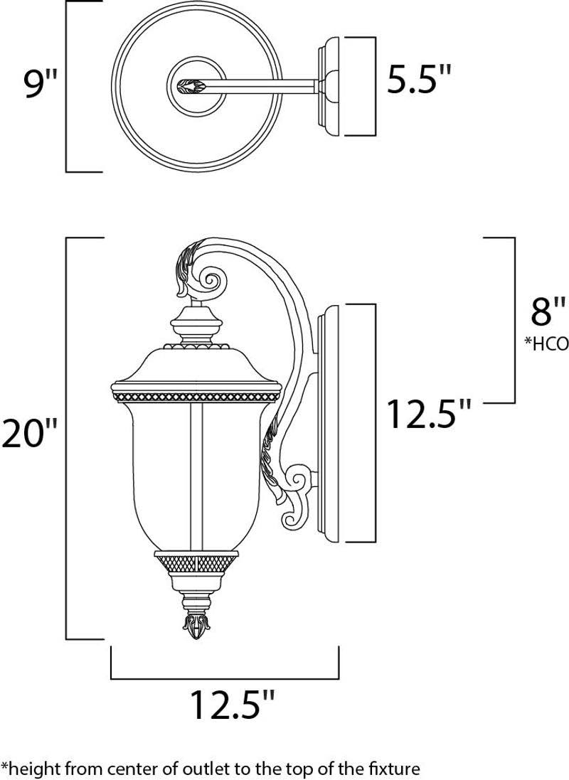 Oriental Bronze LED Outdoor Wall Mount U44832