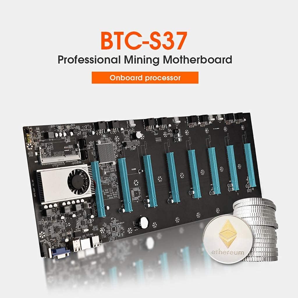 Mining Motherboard CPU Set 8 Video Card Slot DDR3 Memory Integrated VGA A197162