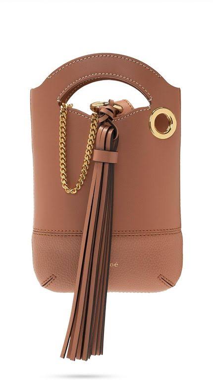 Mini Leather Crossbody Phone Pouch R825388