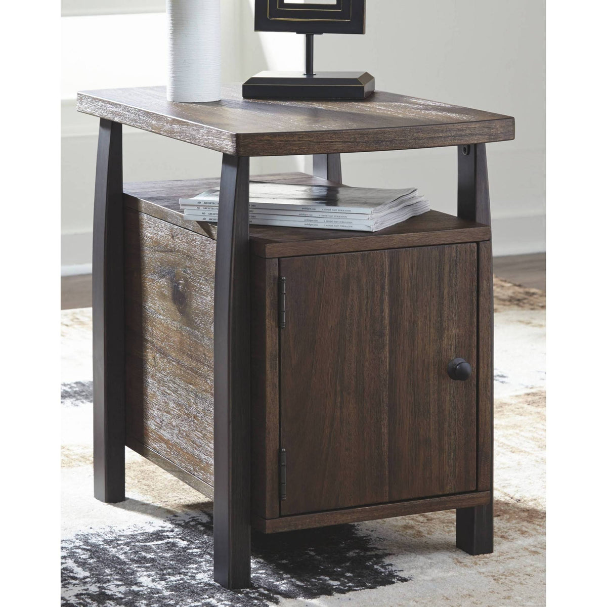 Brown Chair Side End Table N8827