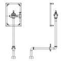 Concealed Hardwire Flush Electronics T852