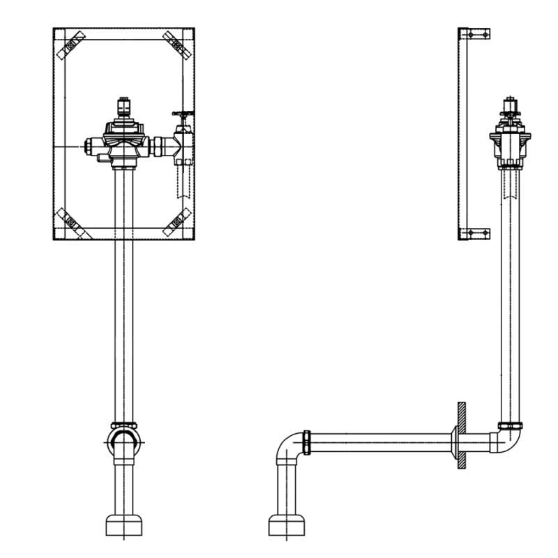Concealed Hardwire Flush Electronics T852