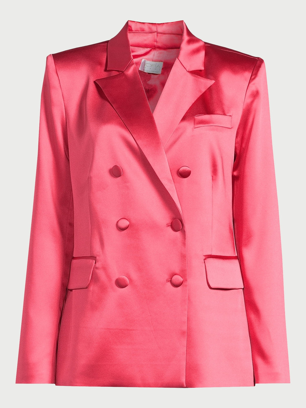 Stretch Satin Double Breasted Blazer G35500