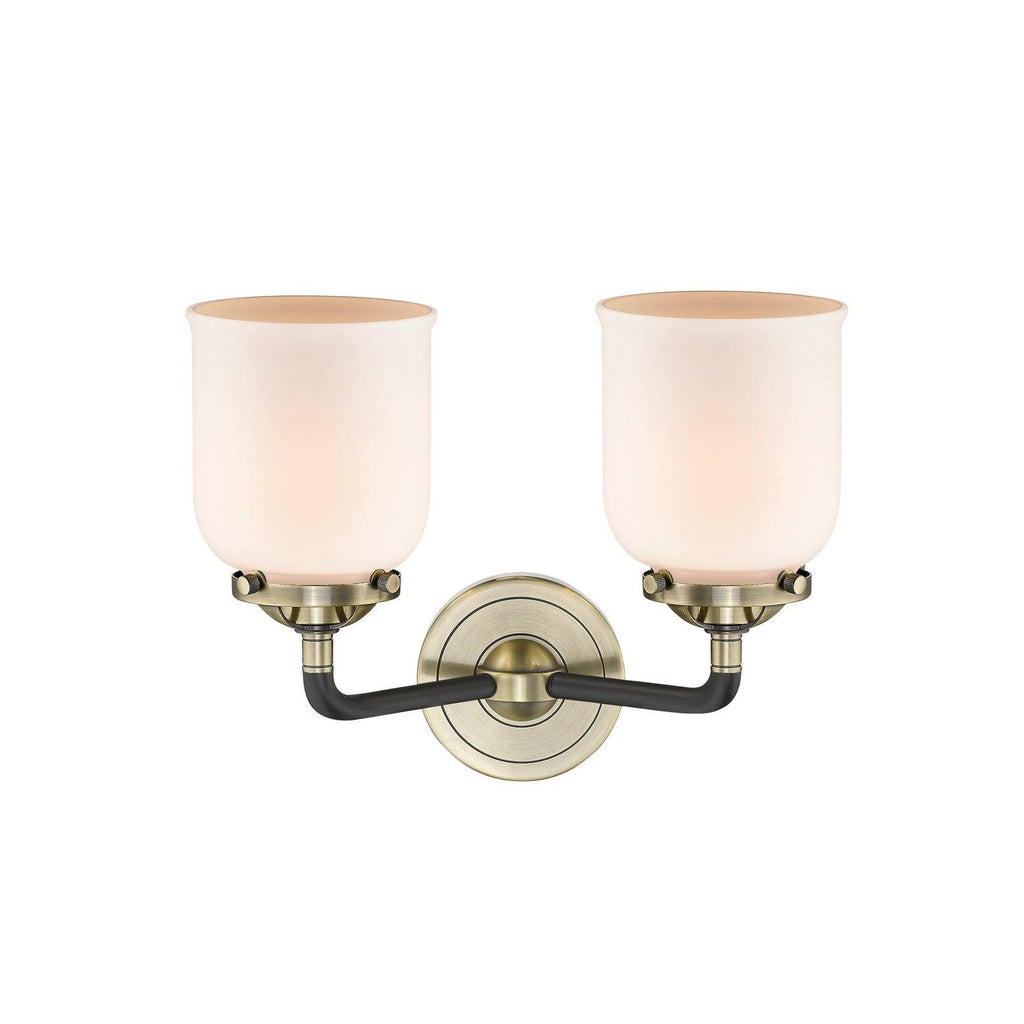13 inch 2 Light Bath Vanity Oil Rubbed Bronze with Seedy Glass O1608