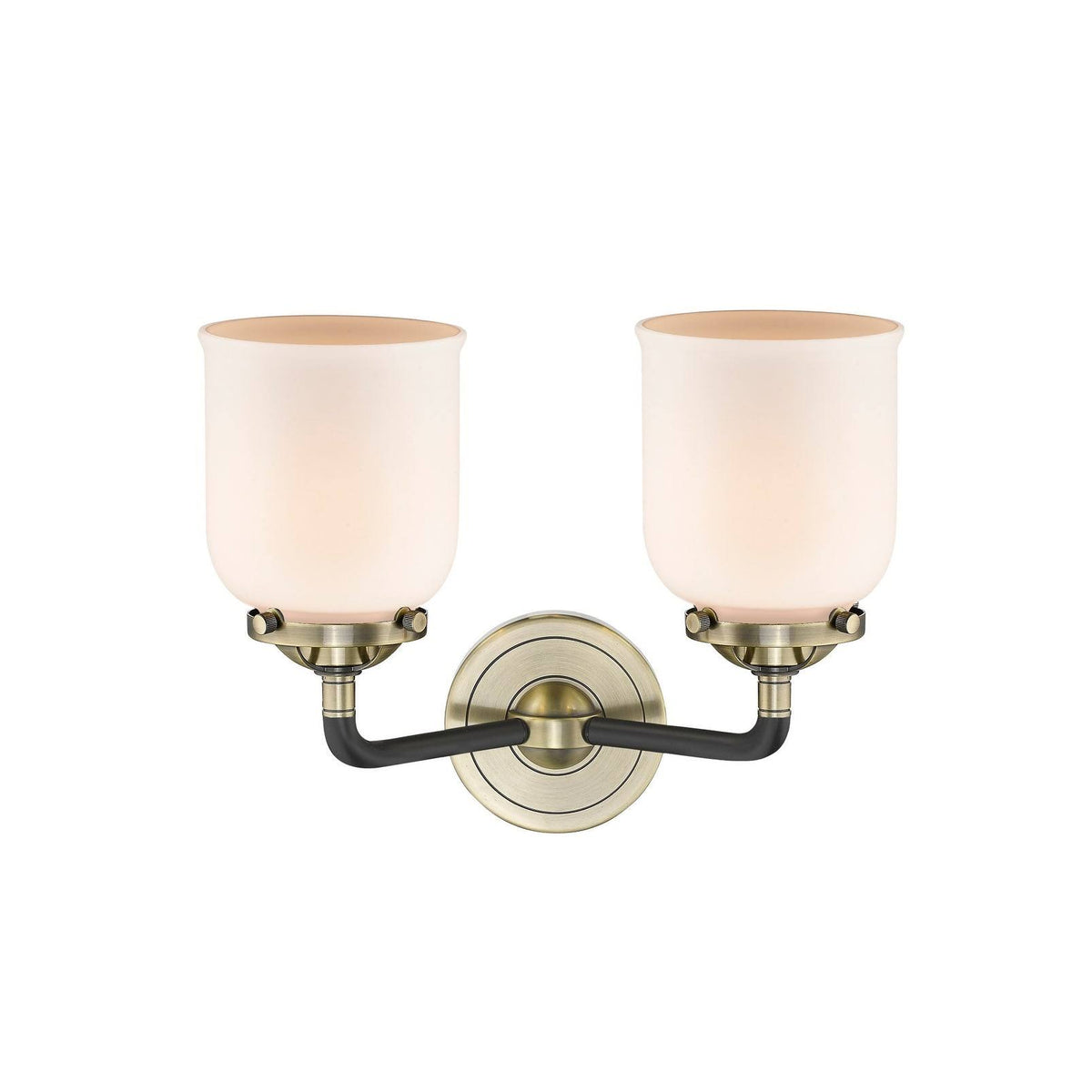 13 inch 2 Light Bath Vanity Oil Rubbed Bronze with Seedy Glass O1608