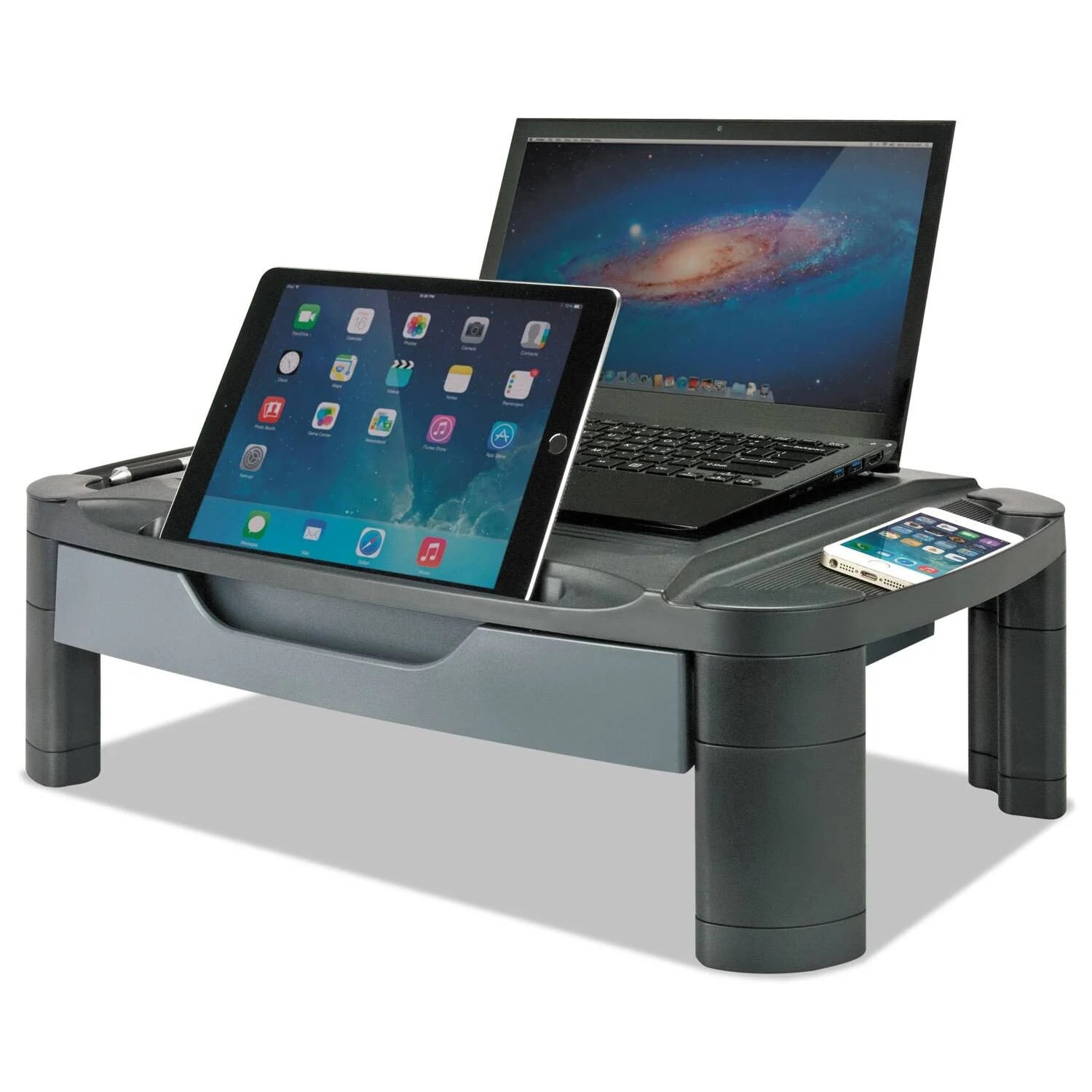 Black 3-in-1 Storage Cart and Stand E728