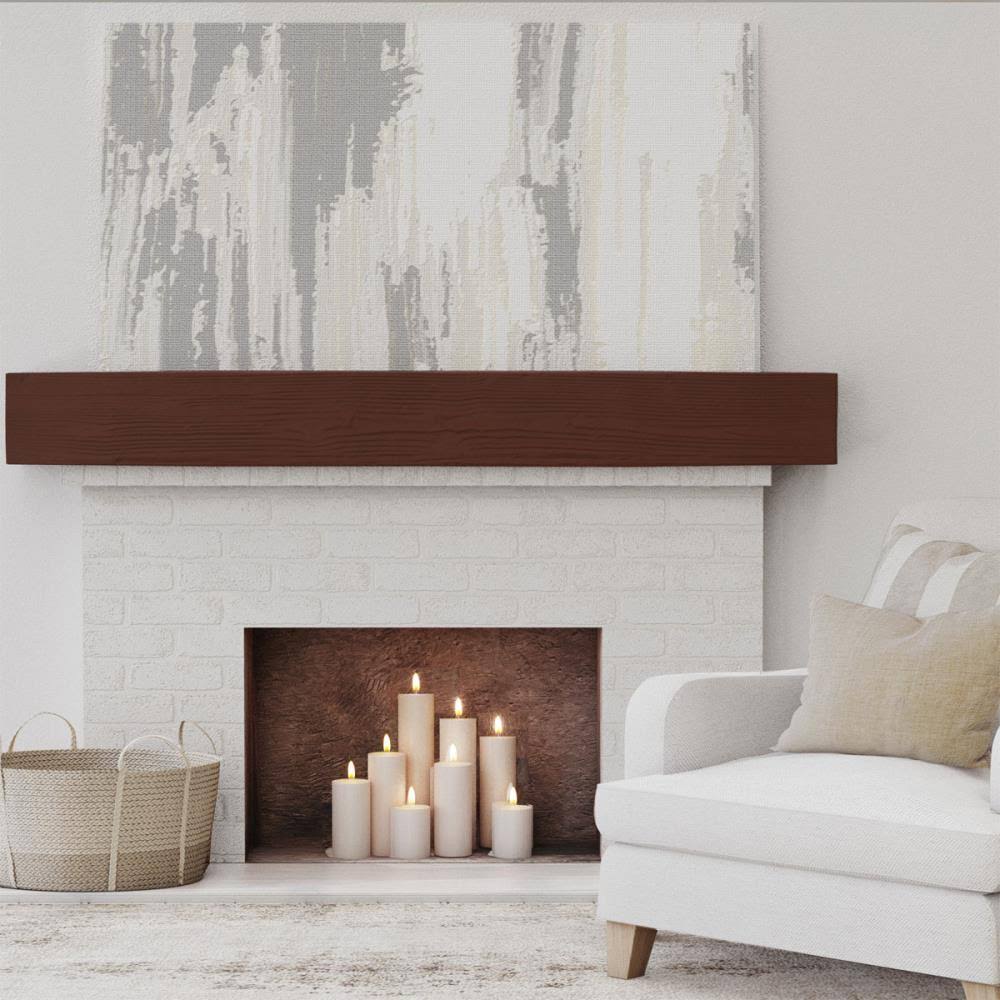 Sandblasted Faux Wood Fireplace Mantel W90770