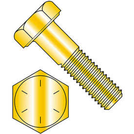 Hex Head Cap Screw 3/4-10 x 2-3/4x22 Steel Zinc Yellow Grade 8 25 Pk E2068