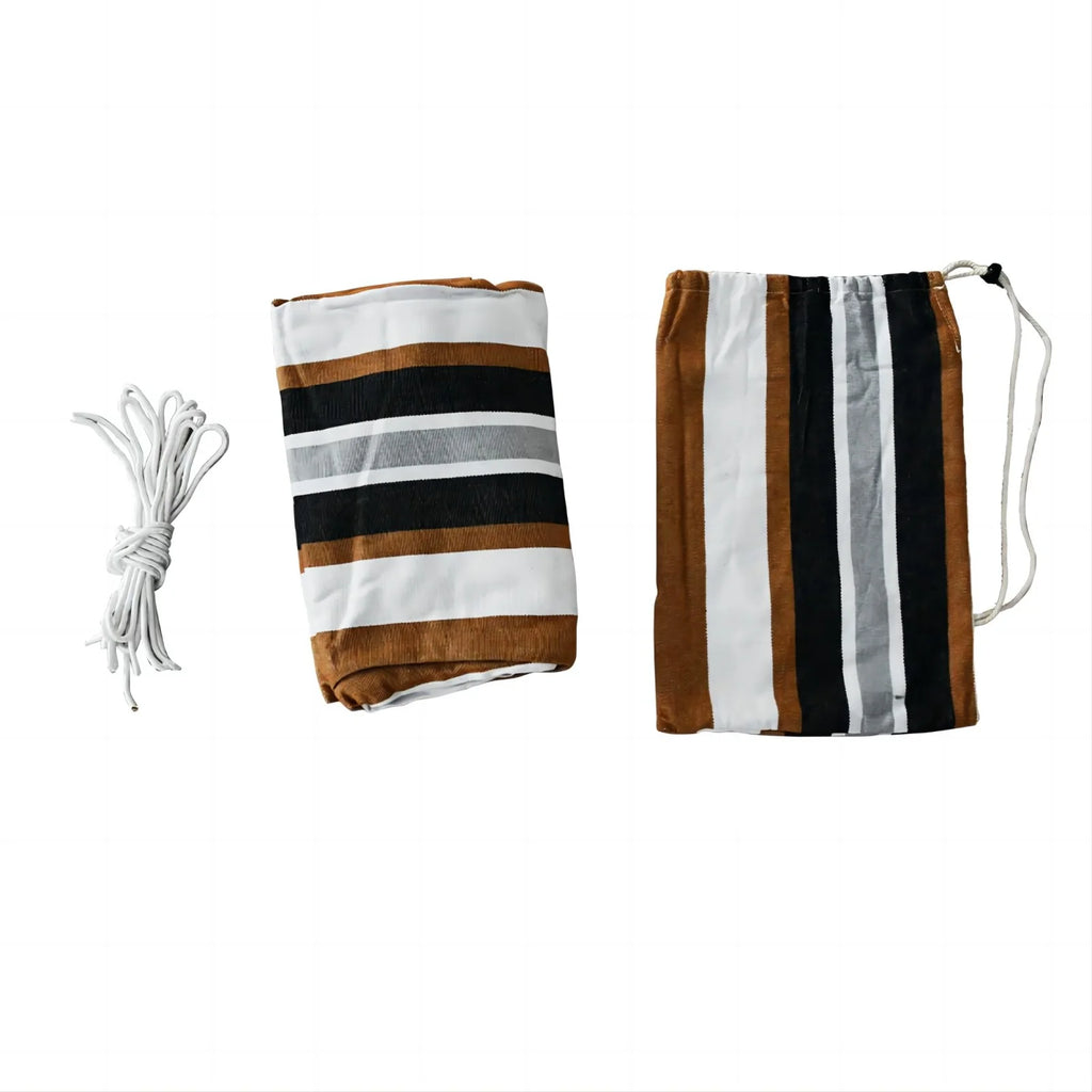 Desert Stripes Cotton Double Hammock with Carrying Bag S418