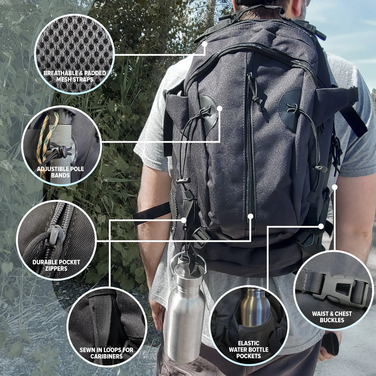 Camo 5 Person Emergency Survival Backpack O73135