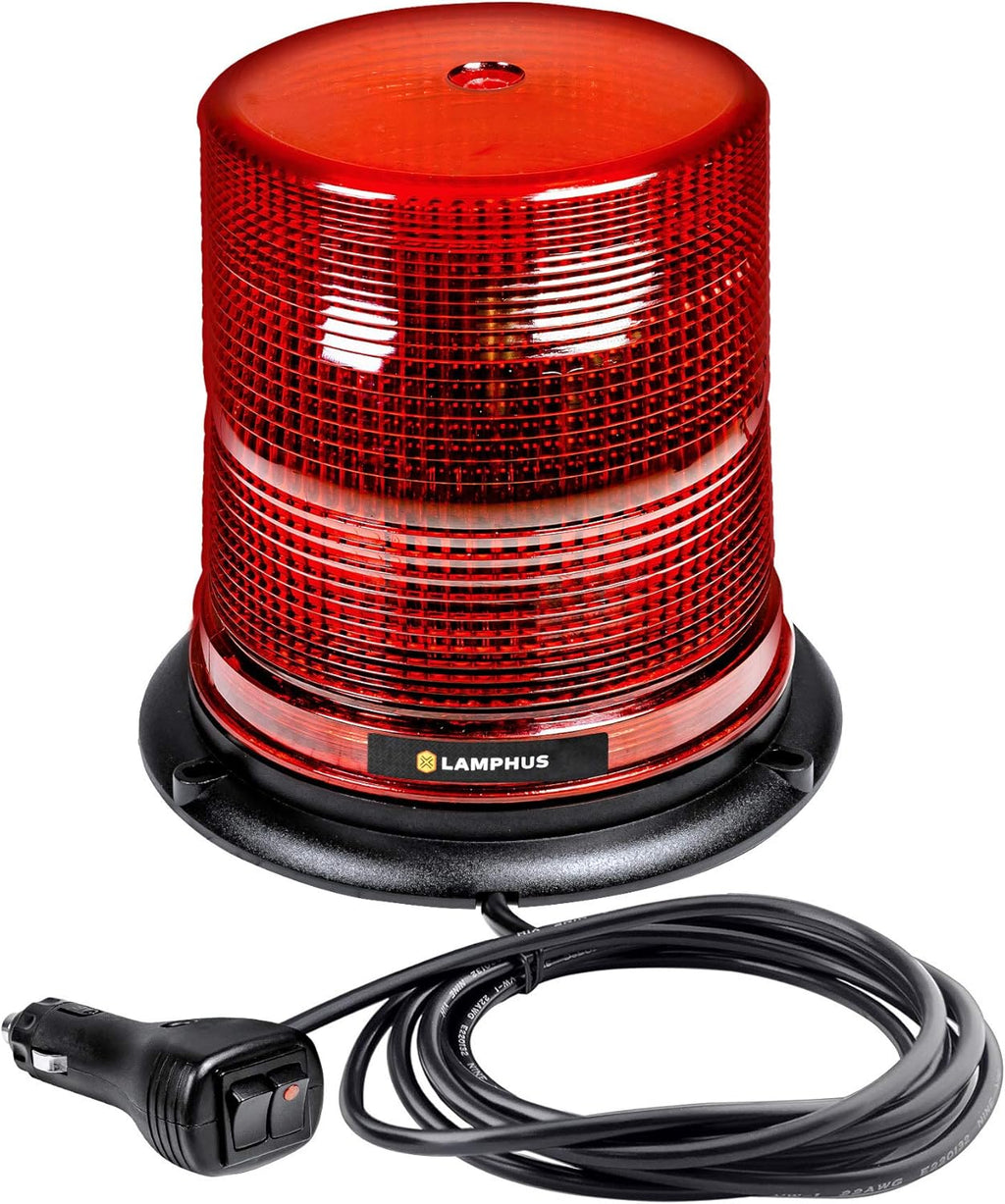 5" 12W White LED Strobe Warning Beacon Light, Pack of 2 B1141