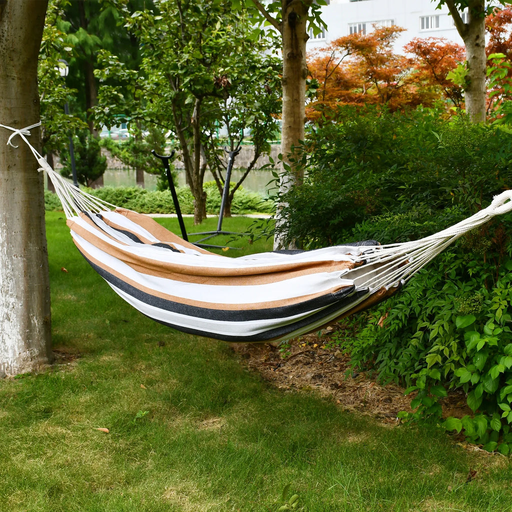 Desert Stripes Cotton Double Hammock with Carrying Bag S418