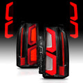 Full LED Dual Light Bar Black Replacement Taillights Assembly Pair Y977633