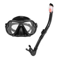 Snorkel Set with Tempered Glass Lens Goggles I16584