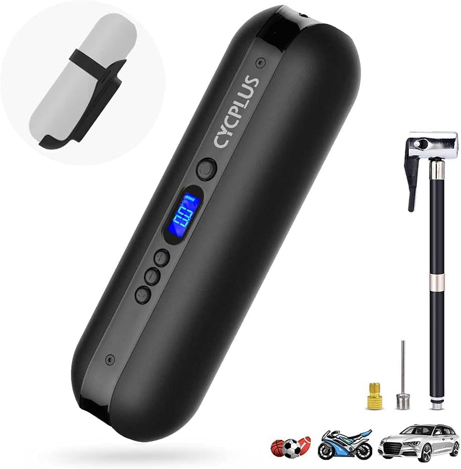 Portable Air Compressor Mini Inflator Electric Pump 150PSI Rechargeable Li-Ion Battery Pack of 2 G7339