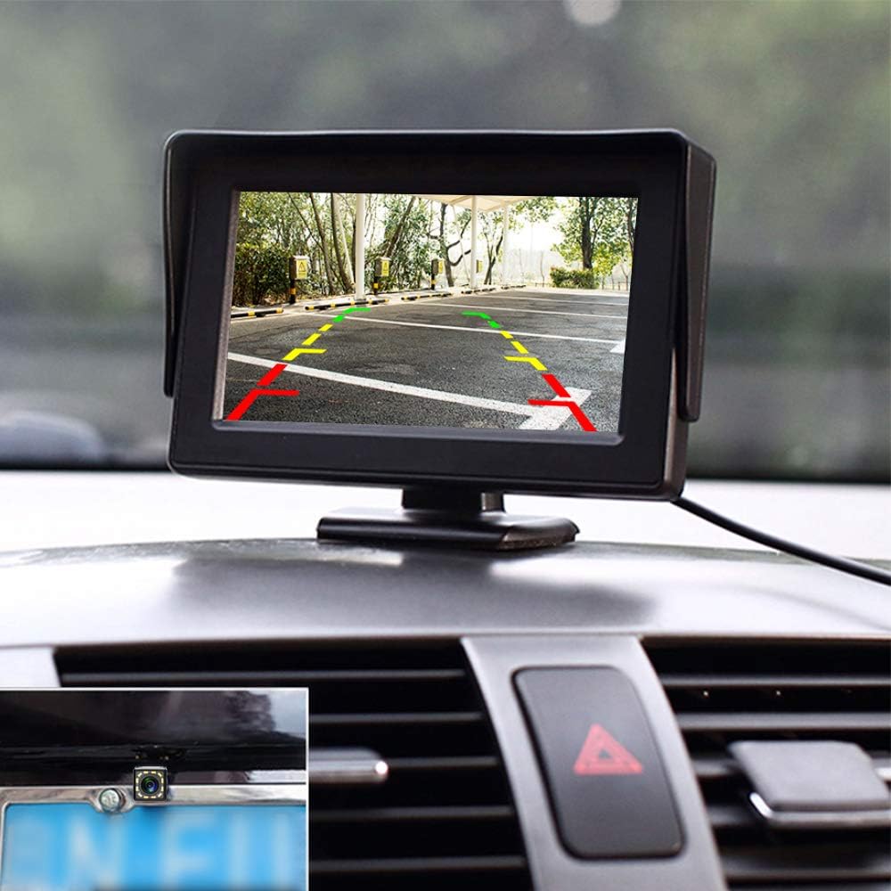4.3 Inch HD 720P Waterproof Backup Camera with Grid Lines A885941