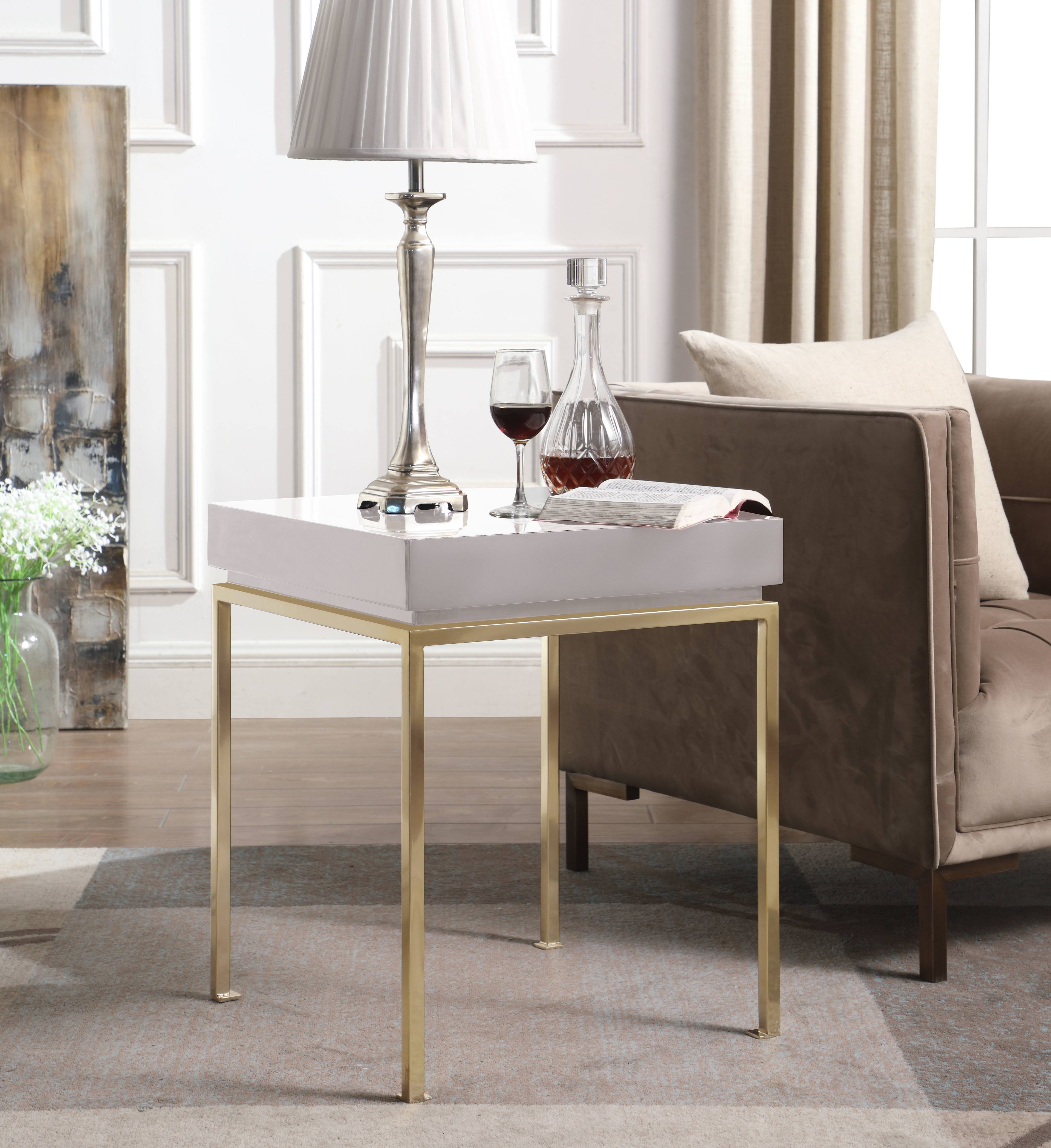 Black Cannes Side Table Q71447