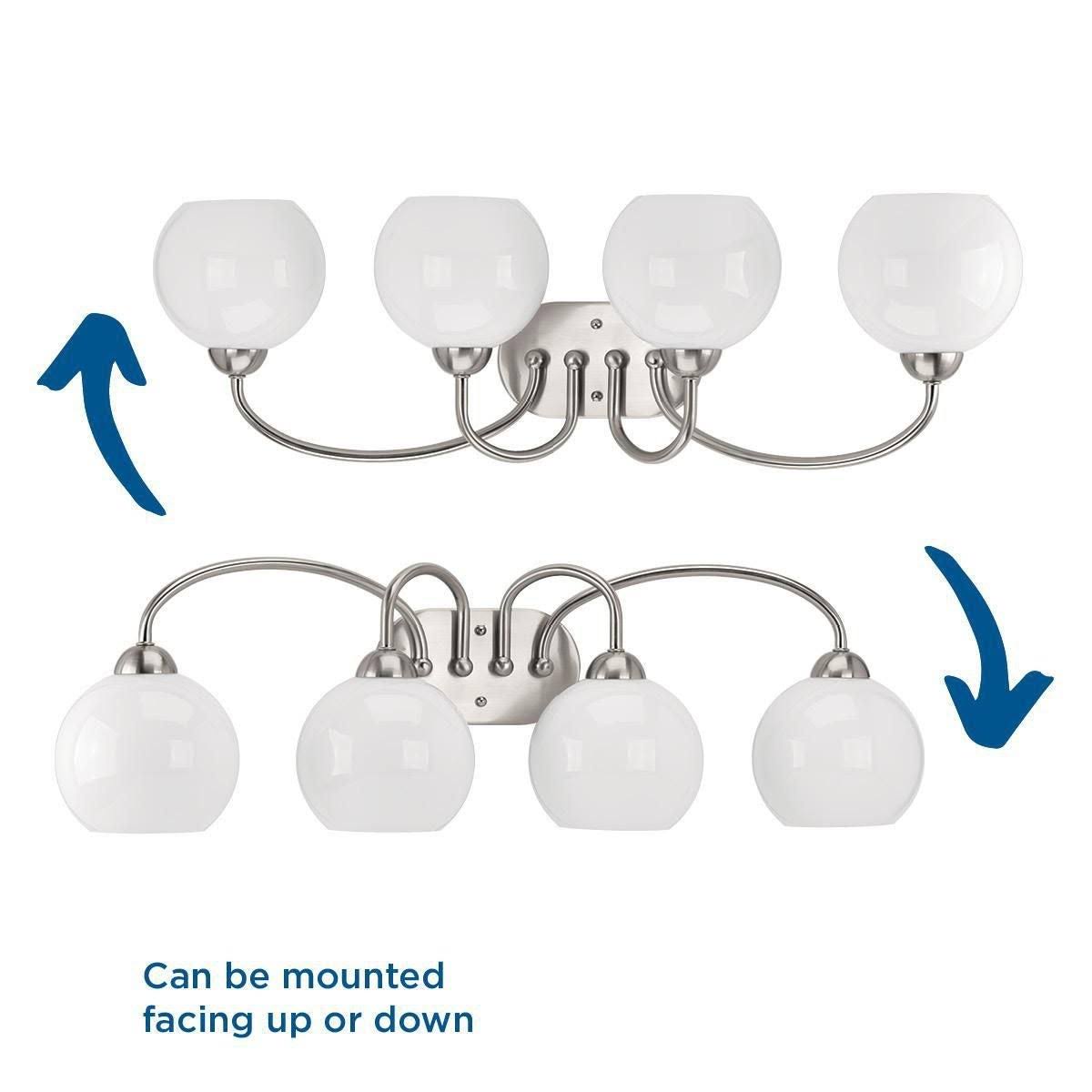 Brushed Nickel Four-Light Bath N455080