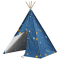 Glow in the Dark Starry Sky Kids Foldable Canvas Play Teepee Tent A68802