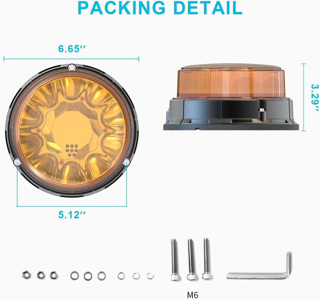 80W Automatic Light-sensitive Warning Strobe Light for Trucks J938