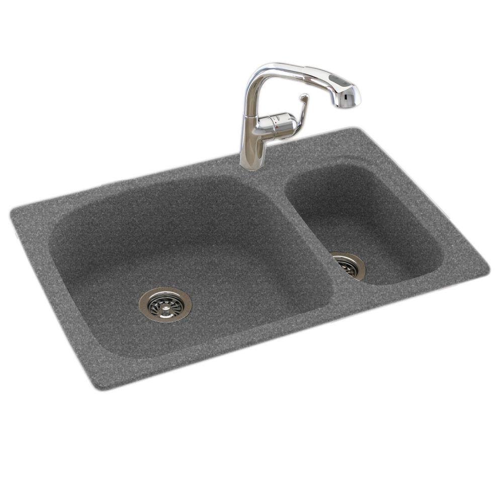 Double Basin Drop-in Kitchen Sink F5494