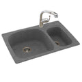 Double Basin Drop-in Kitchen Sink F5494