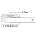 2x22 Removable Direct Thermal Labels, 1 Roll, 3x22 Core C156604