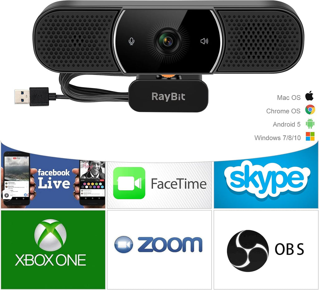 1080p HD Webcam with Microphone and Speaker C142