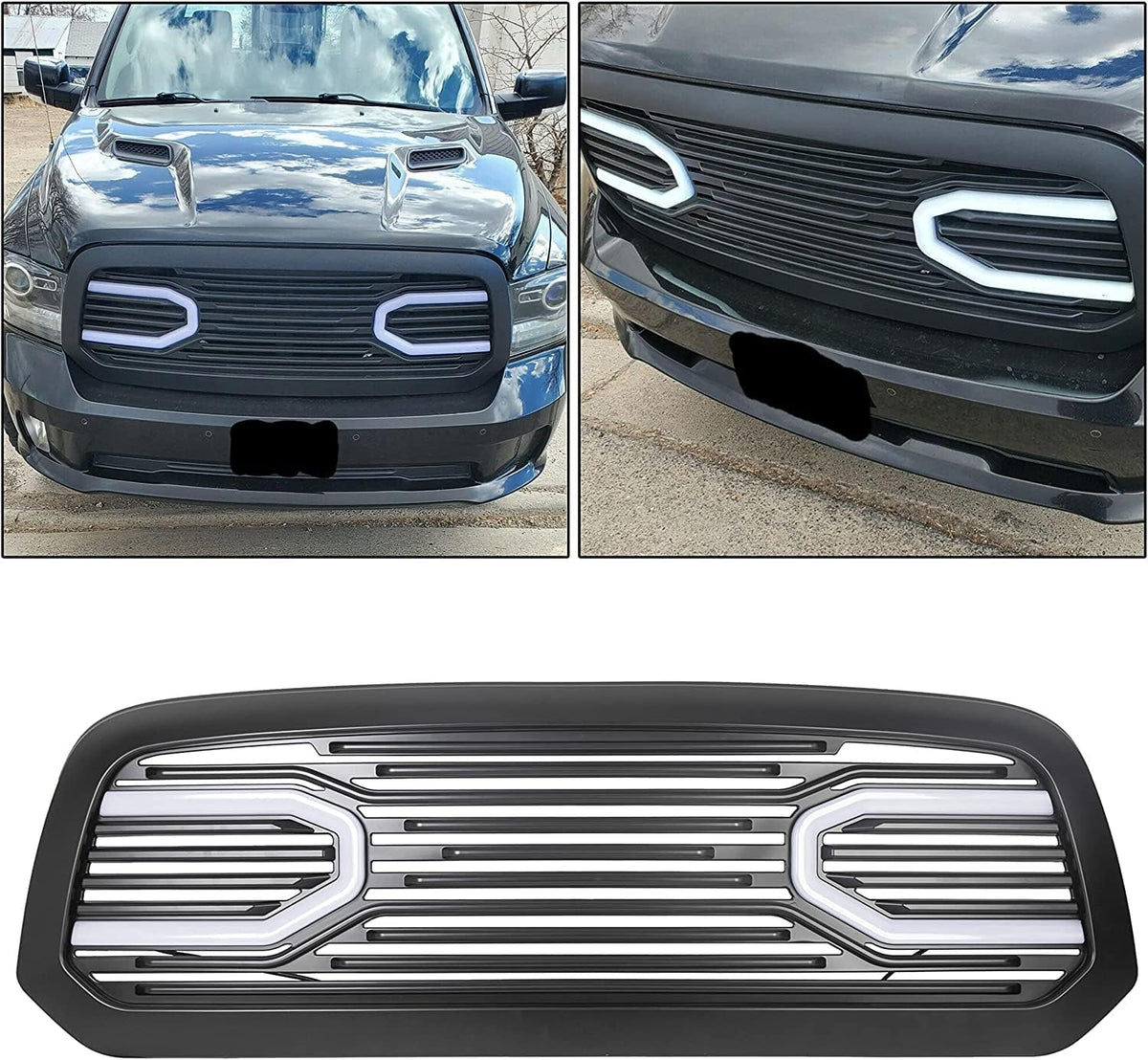 Chrome Front Big Horn Grille Replacement Shell I412751