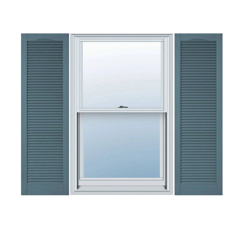 14 1/2 inchw x 84 inchh Vinyl Louver Shutters G19383