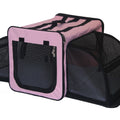 Pink Small Folding Wire Pet Dog Crate O4421