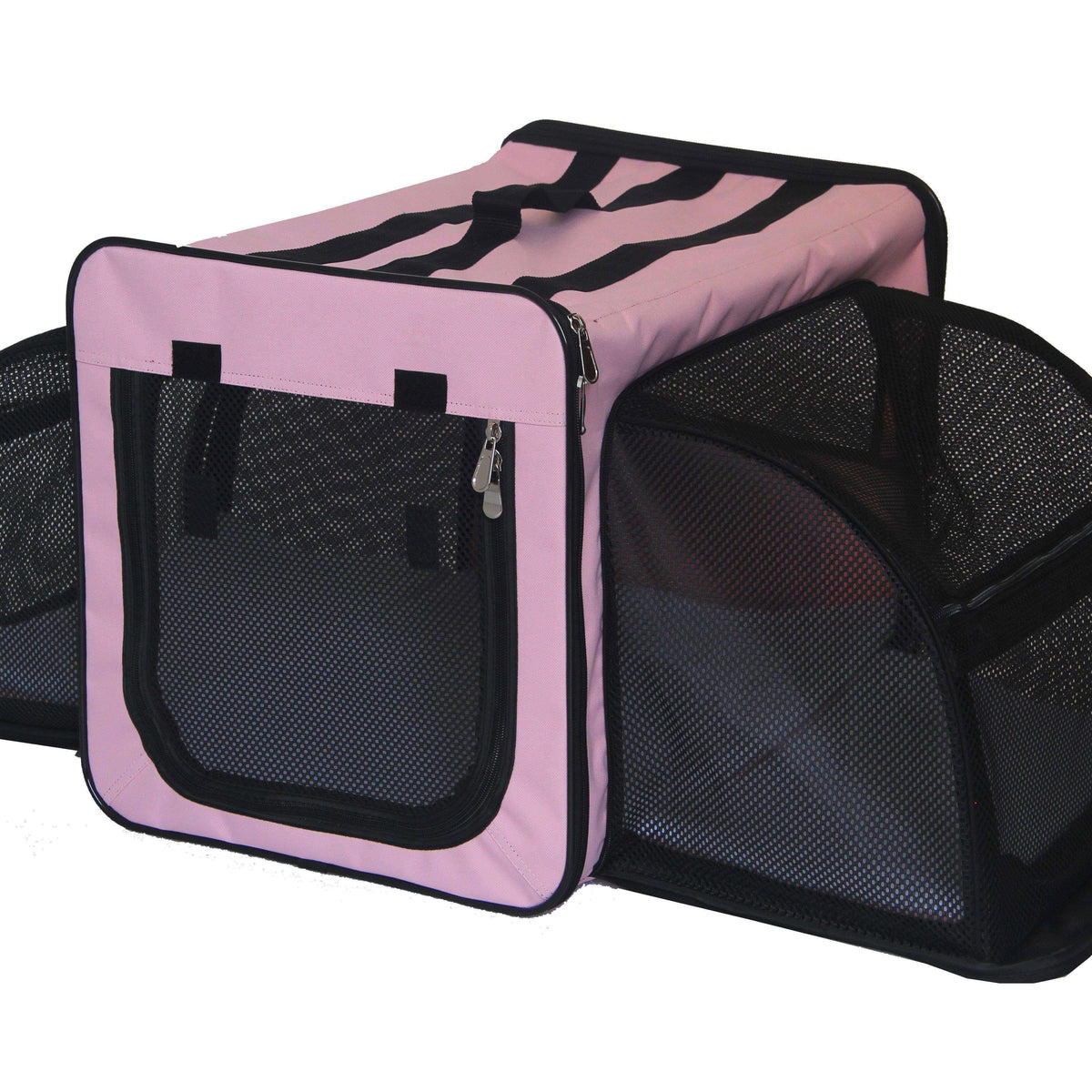 Pink Small Folding Wire Pet Dog Crate O4421