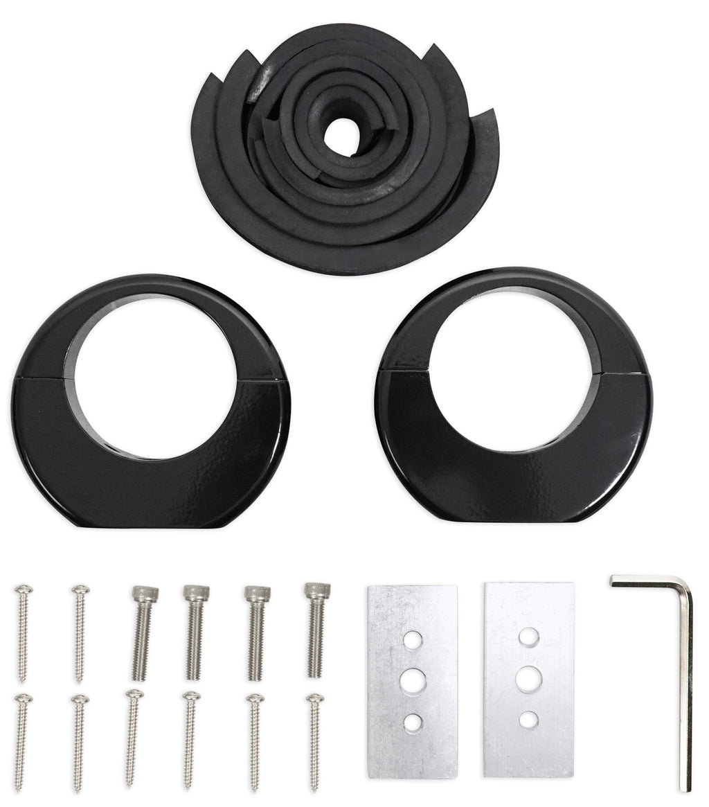 8" Black Wakeboard Tower Enclosure Pods for Marine Speakers E53547