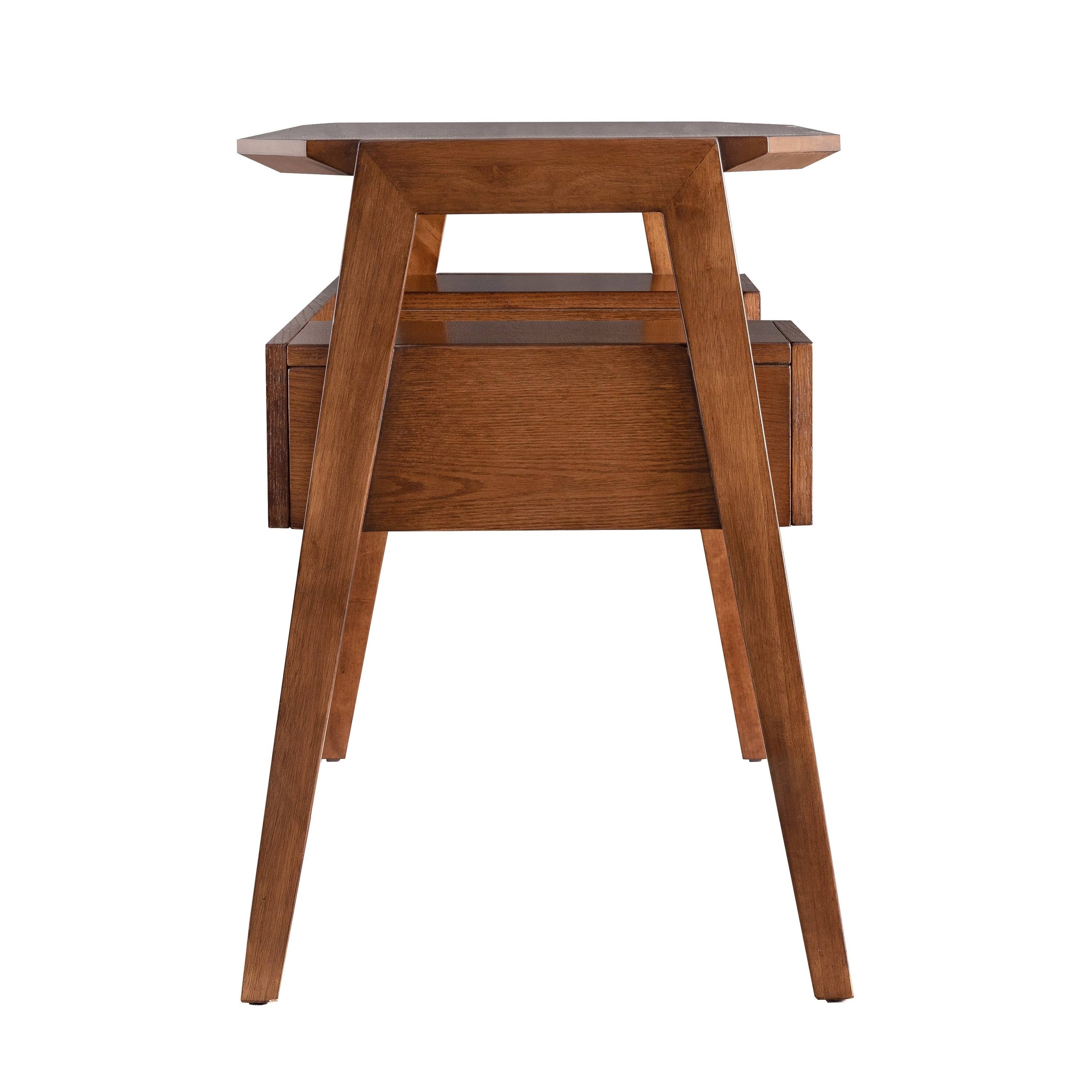 White Writing Desk with Storage K747