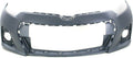 Primed Front Plastic Bumper Cover Fascia with Fog Light Holes for 2014-2016 Toyota Corolla Sedan R366793