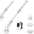 Cordless Electric Spin Scrubber with Long Handle, 3 Brush Heads, Pack of 2 E421610