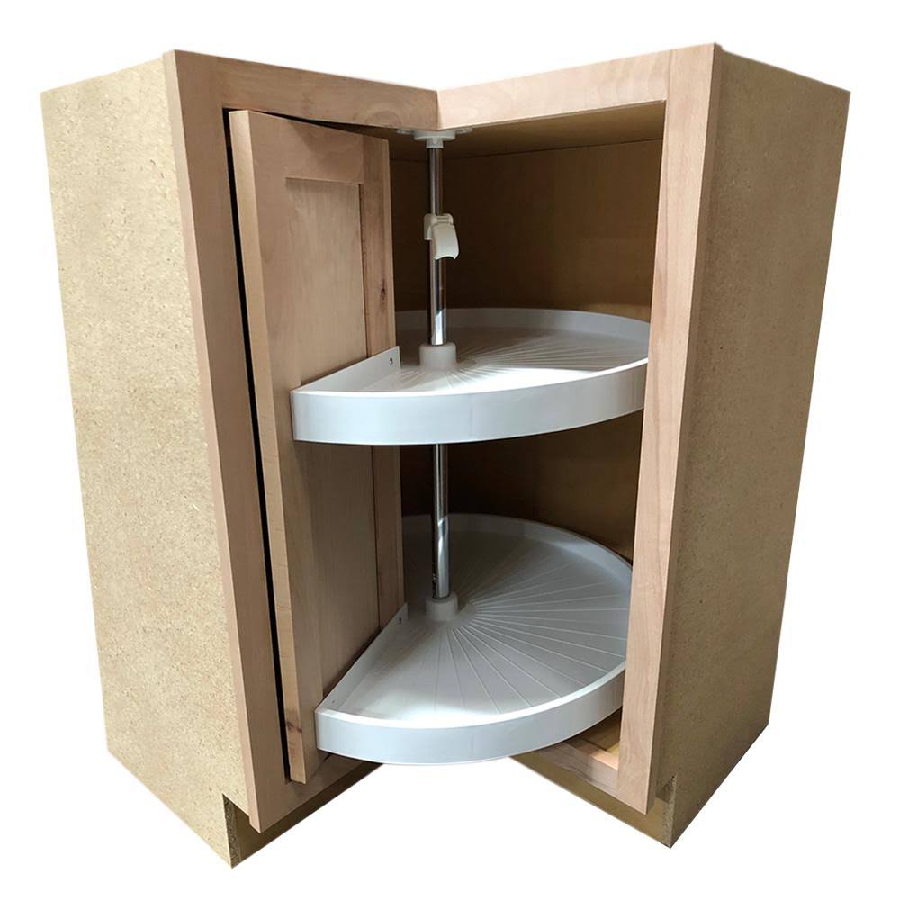 Unfinished Beech Lazy Susan Corner Base Kitchen Cabinet R121056