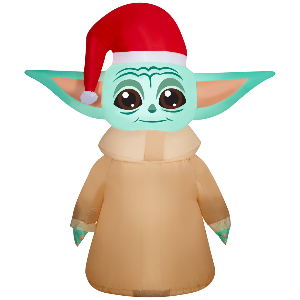 Star Wars Airblown Inflatables Christmas Stylized Grogu with Santa hat E6108