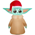 Star Wars Airblown Inflatables Christmas Stylized Grogu with Santa hat E6108