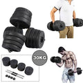 Adjustable Dumbbell Set 66 lb with Barbell Plates A213