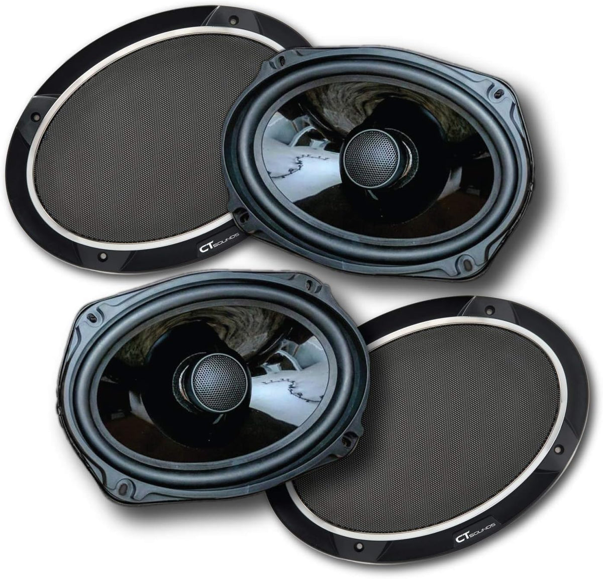 6x9” 320 Watt 2-Way Weatherproof Coaxial Car Speakers L7576