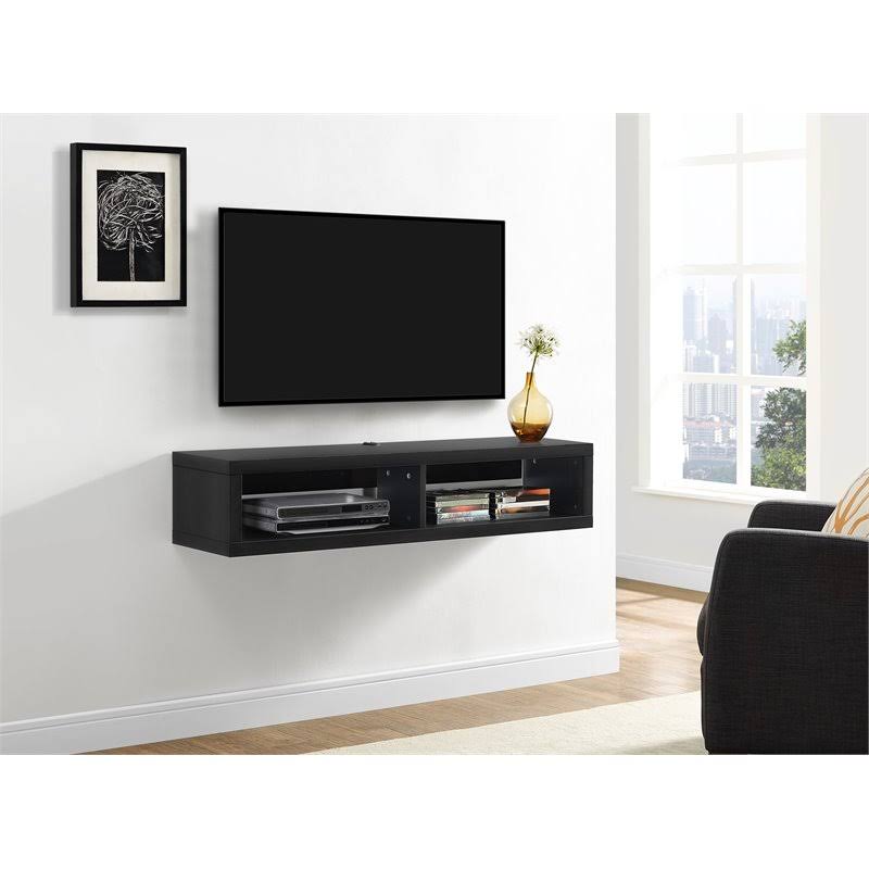 Black Wall Mounted Media Console A4732