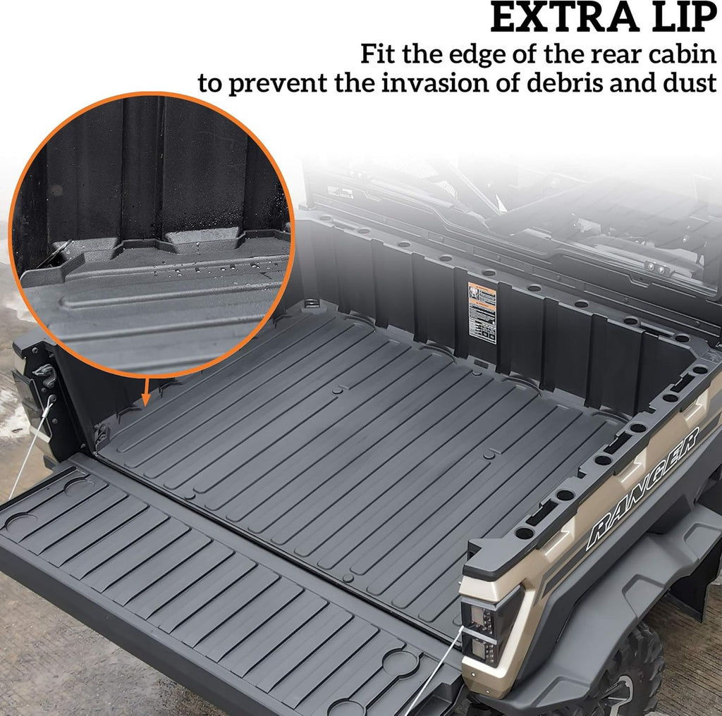 Rubber Bed Mat Liner for Polaris Ranger XP 1000 Crew D9786