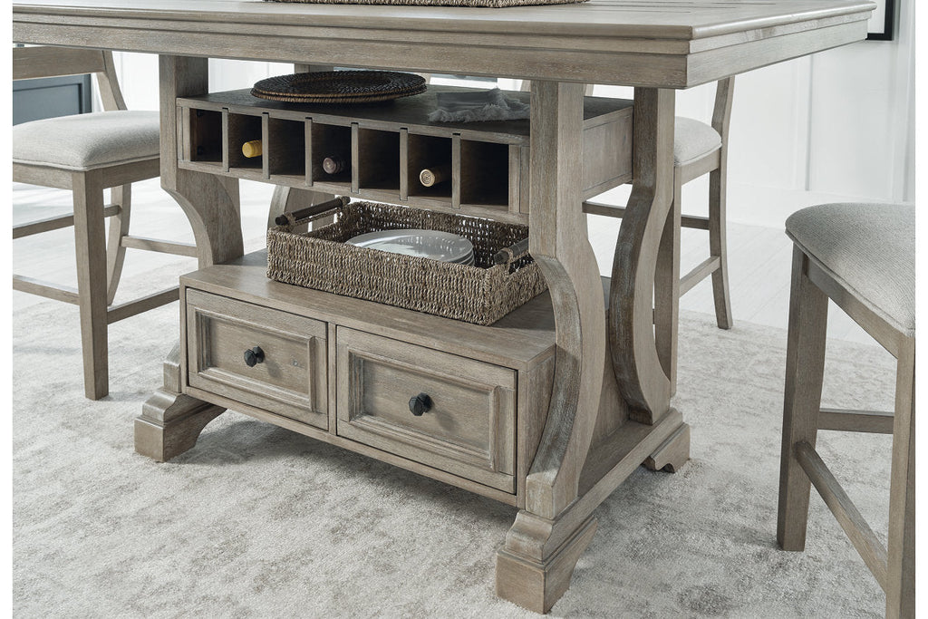 Rectangular Wood Dining Table in Light Gray Z807