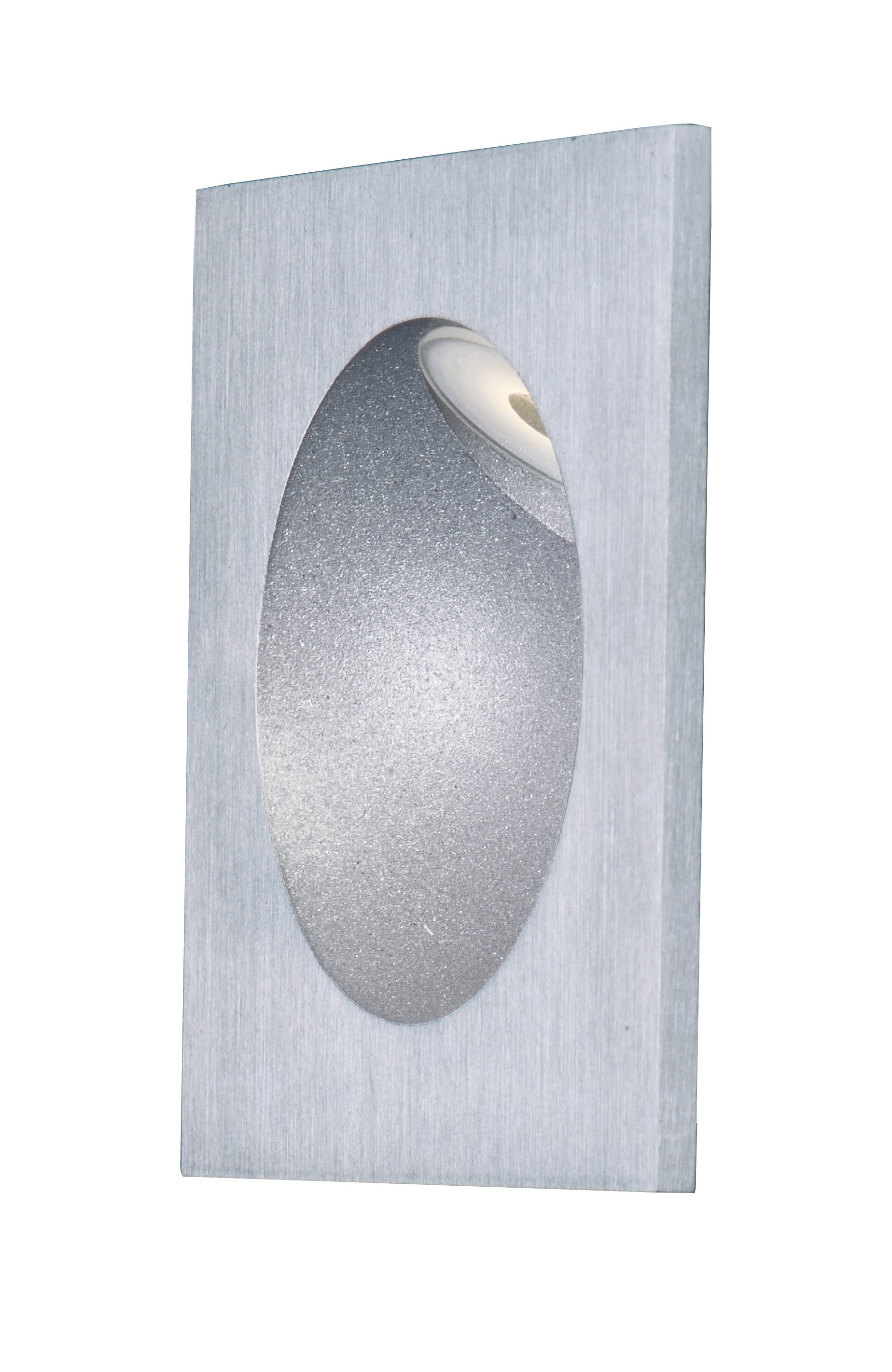Satin Aluminum LED Step Light A334