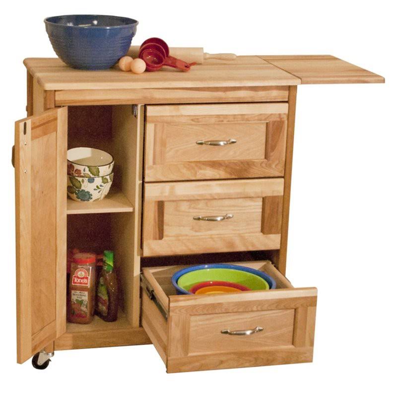 Natural Birch Kitchen Cart Q527