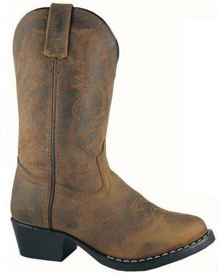 Denver Brown Oiled Leather Western Boots M8458
